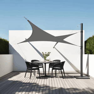 5.65m asymmetric 3-point triangle sunshade sail