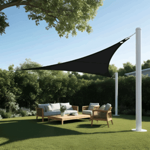 5m triangle shade sail – UV outdoor sunshade