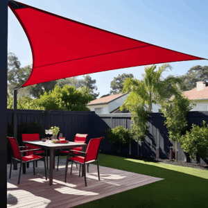 Large sized asymmetric triangle shade sail