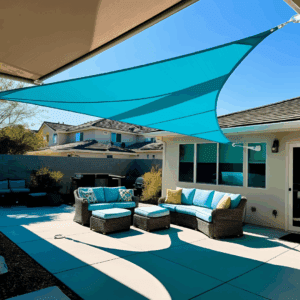 3.5m triangle shade sail – 3-point shade