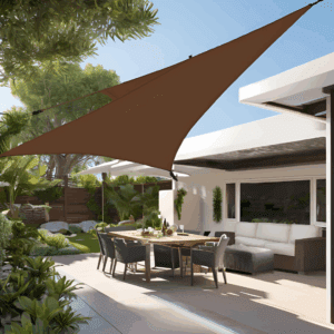 4.5m 3-point triangle shade sail for sun protection