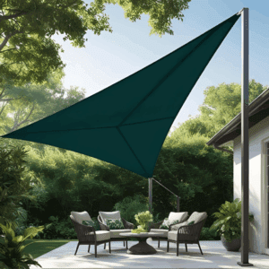 6.36m asymmetric triangle shade sail outdoor