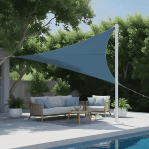 7.78m asymmetric triangle shade sail