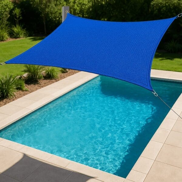 Extra large 5.5x7m 4 point shade sail - swimming pool shade