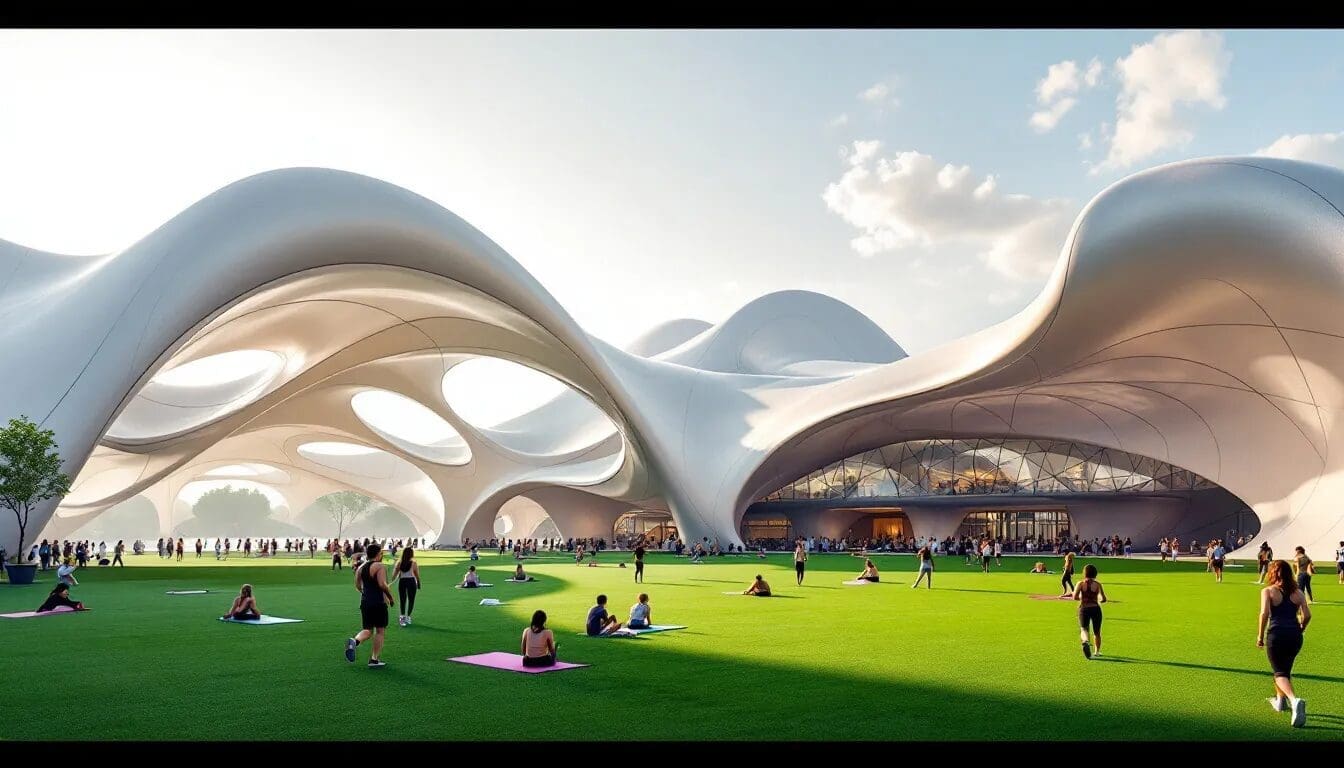 Large span fabric structures ideal for sports and recreational areas_